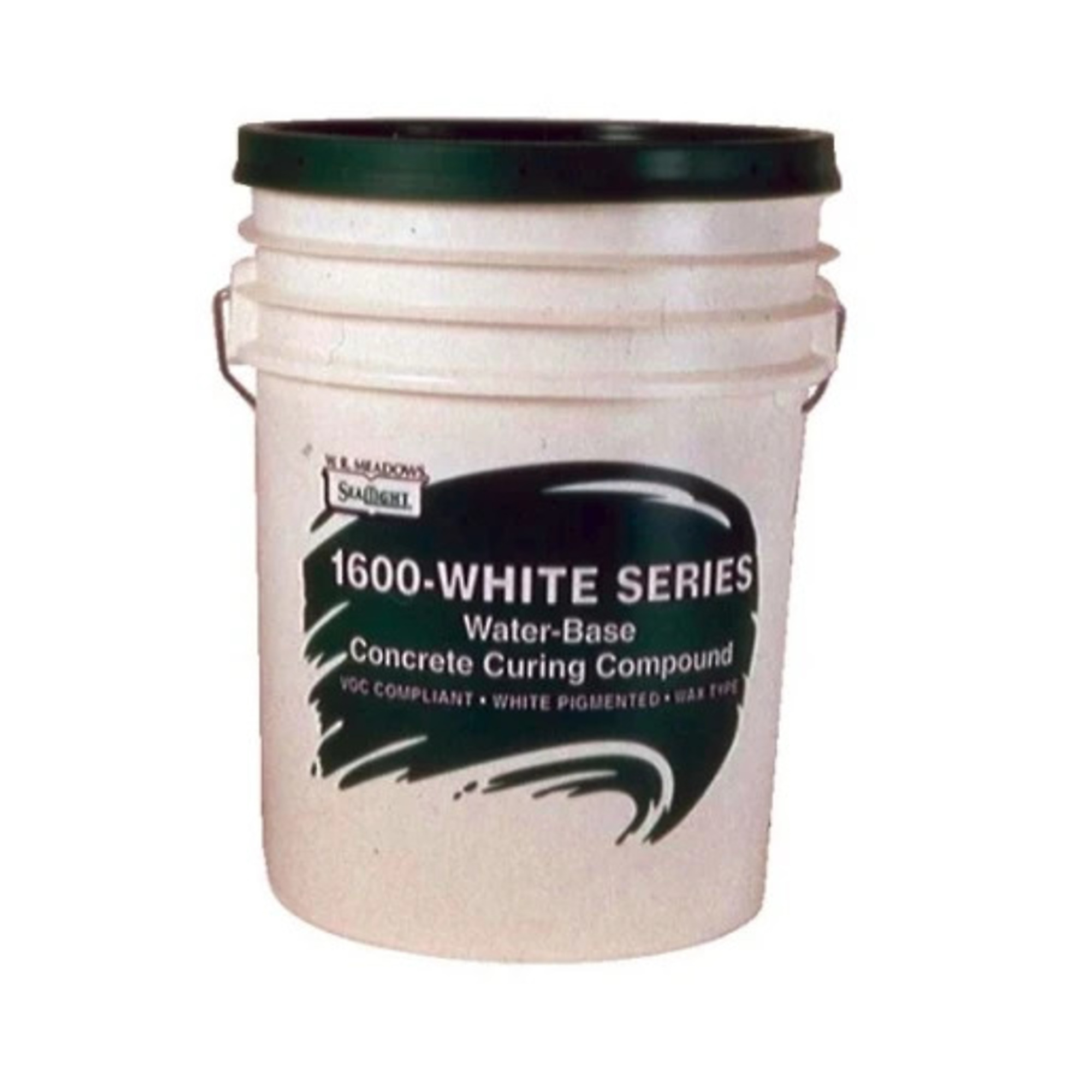 W.R. Meadows 1600-WHITE Wax-Based Water Emulsion Concrete Curing Compound 5 Gallon